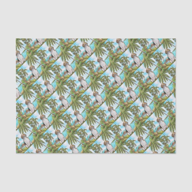 Papier Mousseline Beagle sur la plage tropicale de vacances (Recto)