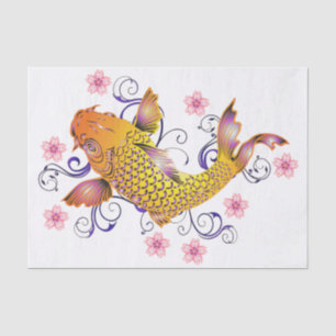 Papier Mousseline Beau Koi