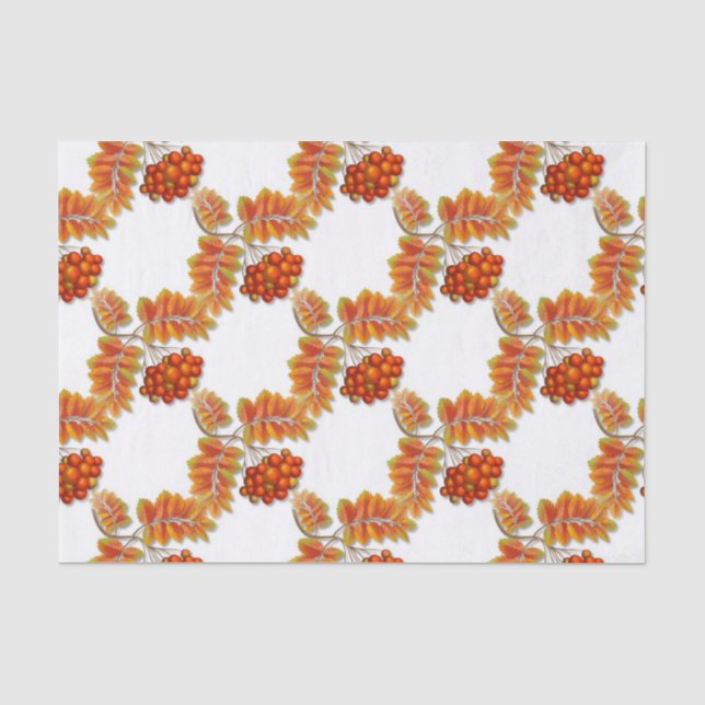 Papier Mousseline Beau papier de tissus d'automne (Recto)