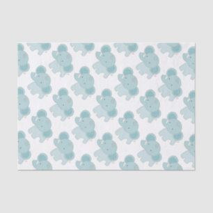 Papier Mousseline Beau tissu de coutume de baby shower d'éléphant