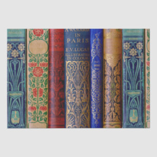 Papier Mousseline Beautiful Book Spines (Paris) Découpage