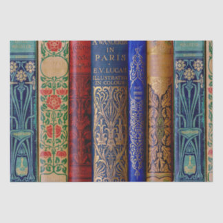 Papier Mousseline Beautiful Book Spines (Paris) Découpage