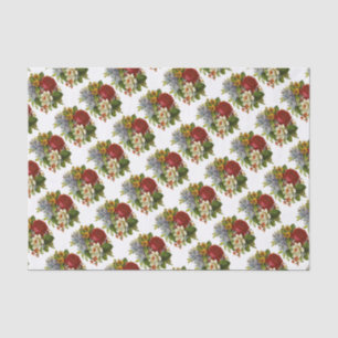 Papier Mousseline Beautiful Romantic Summer Bouquet with Red Rose