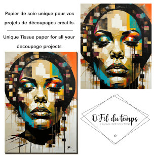 Papier Mousseline Beautiful Woman OFDT v2 Tissue paper