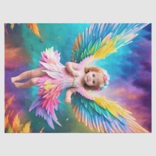 Papier Mousseline Bébé Bébé Ange ailes Art-38424