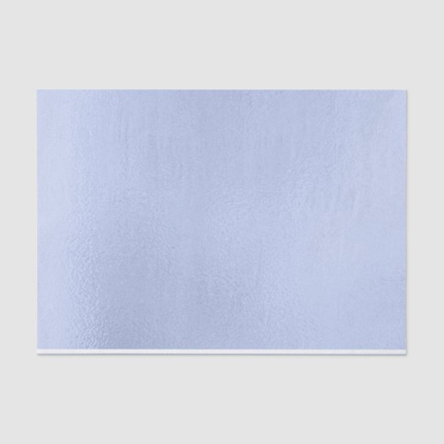 Papier Mousseline Bébé Bleu Aqua Métallic Pastel Delicate (Recto)
