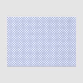 Papier Mousseline Bébé bleu En vichy Motif