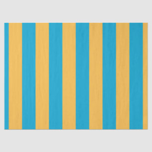 Papier Mousseline Bébé bleu et jaune