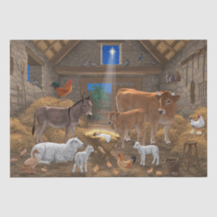 Papier Mousseline Bébé Jésus Manger Nativité de Noël