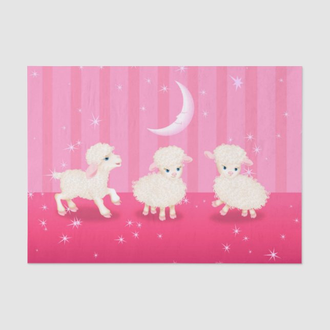 Papier Mousseline Bébé lambs (Recto)