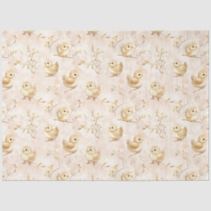 Papier Mousseline Bébé mignon Motif d'aquarelle rose