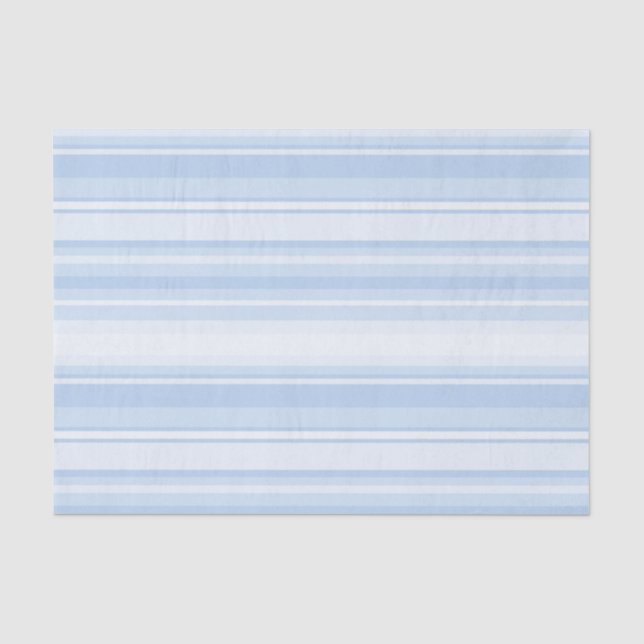 Papier Mousseline Bébé rayures bleues (Recto)