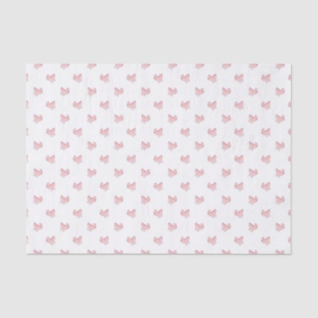 Papier Mousseline Bébé rose mignon Motif buggy (Recto)