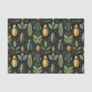 Papier Mousseline Beetles botaniques