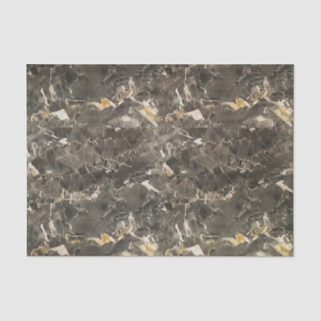 Papier Mousseline Beige gris noir de marbre de Faux (Recto)
