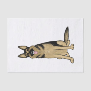 Papier Mousseline Bel art original allemand d'animal familier du