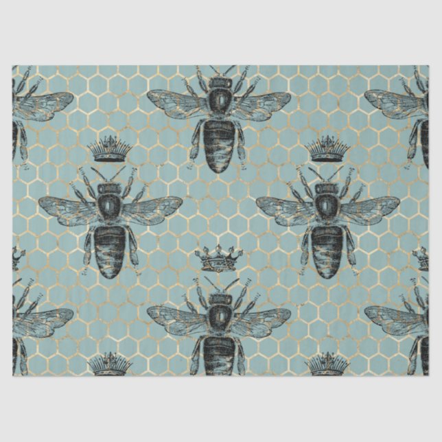 Papier Mousseline Belle Bee Series Design 1 Tissu papier (Recto)