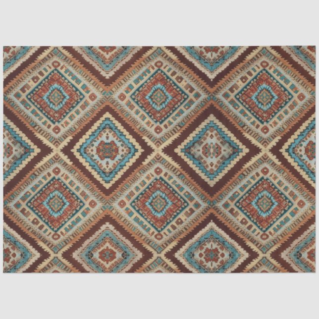 Papier Mousseline Belle collection de vieux Motifs turcs tendance (Recto)