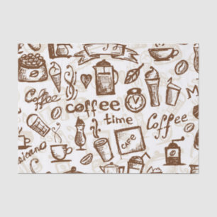 Papier Mousseline Belle conception de café express de café