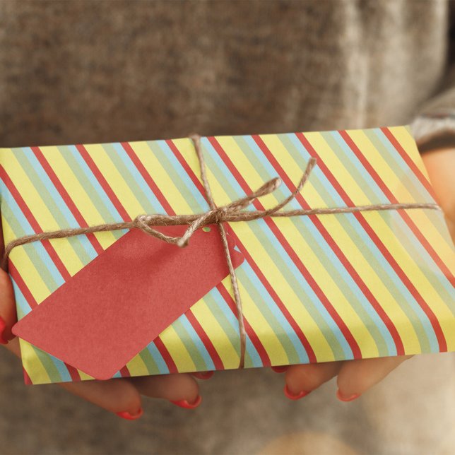 Papier Mousseline Belle Couleur Stripes Simple (Whimsical colorful striped tissue paper. )