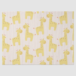 Papier Mousseline Belle girafe de bébé