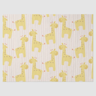 Papier Mousseline Belle girafe de bébé
