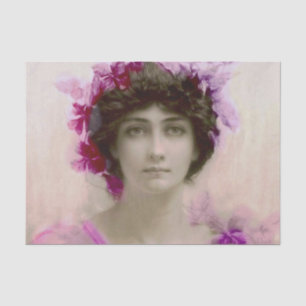 Papier Mousseline Belle, jeune dame, Belle époque, ère victorienne,