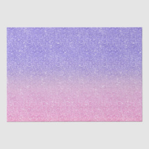 Papier Mousseline Belle Parties scintillant rose violet Ombre