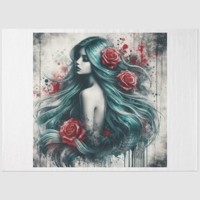 Papier Mousseline Belle Sirène (Recto)