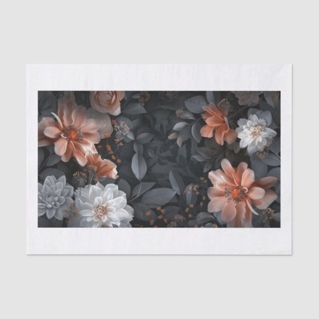 Papier Mousseline Belles fleurs18 (Recto)