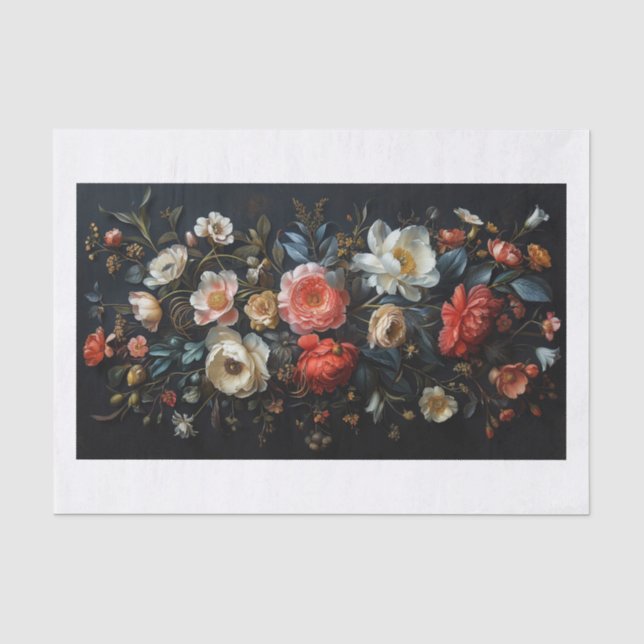 Papier Mousseline Belles fleurs20 (Recto)