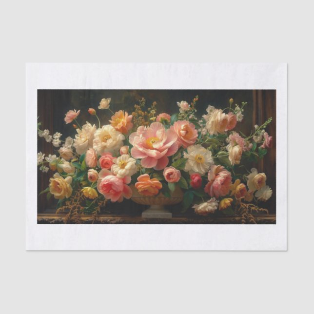 Papier Mousseline Belles fleurs22 (Recto)