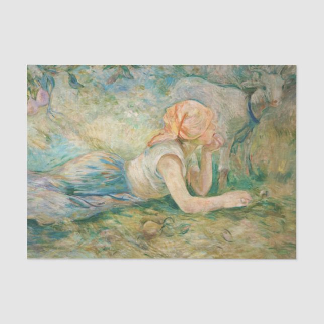 Papier Mousseline Berthe Morisot - Berger au repos (Recto)