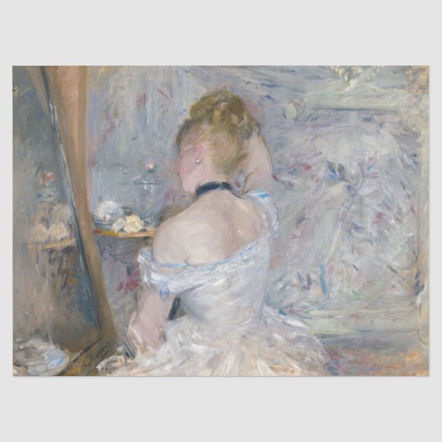 Papier Mousseline Berthe Morisot - Femme à sa Toilette (Recto)