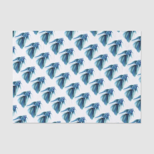 Papier Mousseline Bêta bleu (Recto)