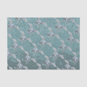 Papier Mousseline Béton bleu-gris