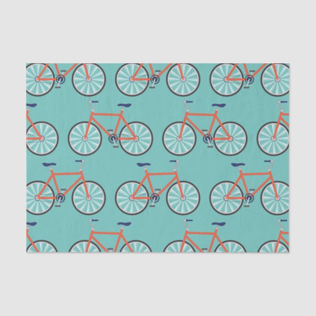 Papier Mousseline Bicyclette mignonne Enfants Vélo Anniversaire Fête (Recto)