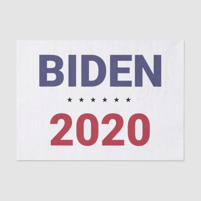 Papier Mousseline Biden 2020 (élection américaine) (Recto)