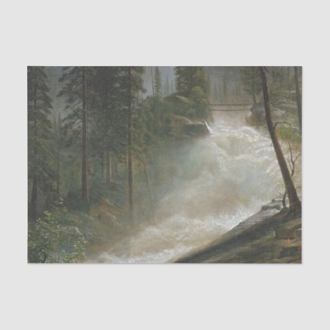 Papier Mousseline Bierstadt Nevada Automne Peinture (Recto)