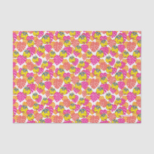 Papier Mousseline Big Bird   Motif tropical