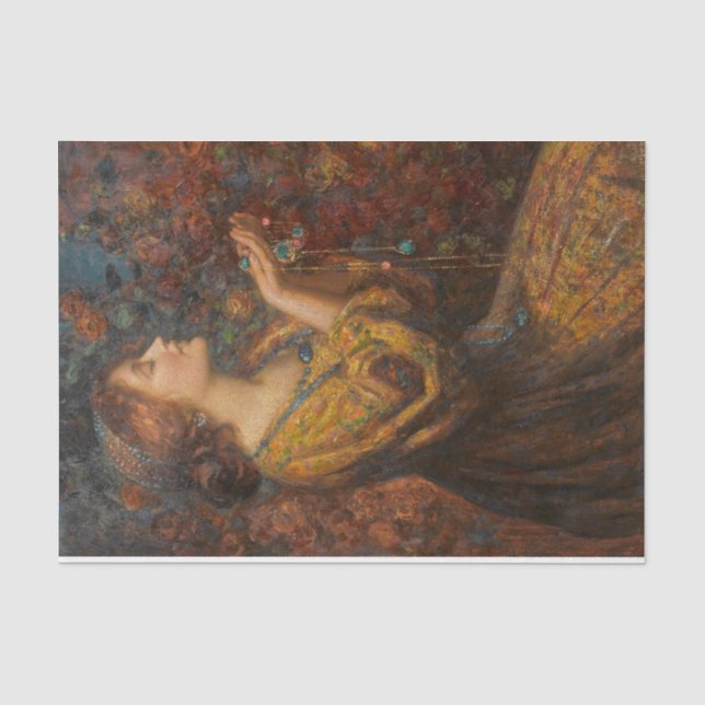 Papier Mousseline Bijoux Art Thomas Edwin Mostyn (Recto)