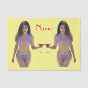 Papier Mousseline Bikini brun beauté Thunder_Cove