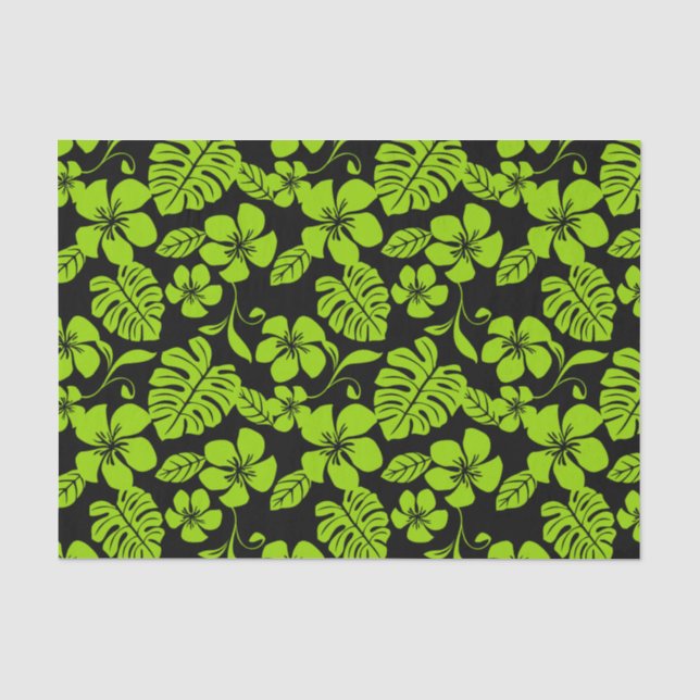 PAPIER MOUSSELINE BIKINI ROSE (NOIR/LIME) (Recto)