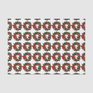 Papier Mousseline Birdorable NA Jardin Birds Christmas Wreath