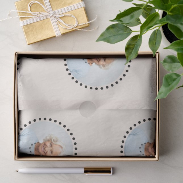 Papier Mousseline BIRTHDAY | Personalized Photo Gift Wrap (Cadeau)