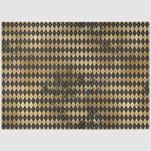 Papier Mousseline Black and Gold Circus Series Design 10
