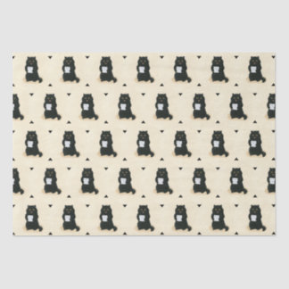 Papier Mousseline Black Cat Home Sweet Home Secourt Shelter Cute
