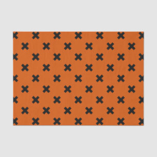 Papier Mousseline Black cross stitches
