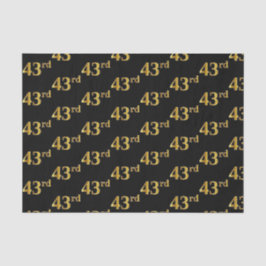 Papier Mousseline Black, Faux Gold 43e (Quarante-troisième)