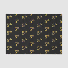 Papier Mousseline Black, Faux Gold 5e (cinquième) Event Tissue Paper